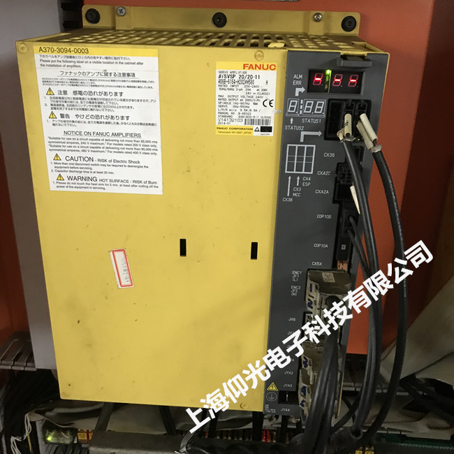 FANUC發(fā)那科伺服驅(qū)動器維修 A06B-6111-H055#H550主軸驅(qū)動器顯示報(bào)警代碼講解